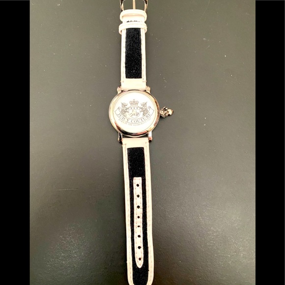 Juicy Couture Accessories - Juicy couture charm watch w/ black & white band